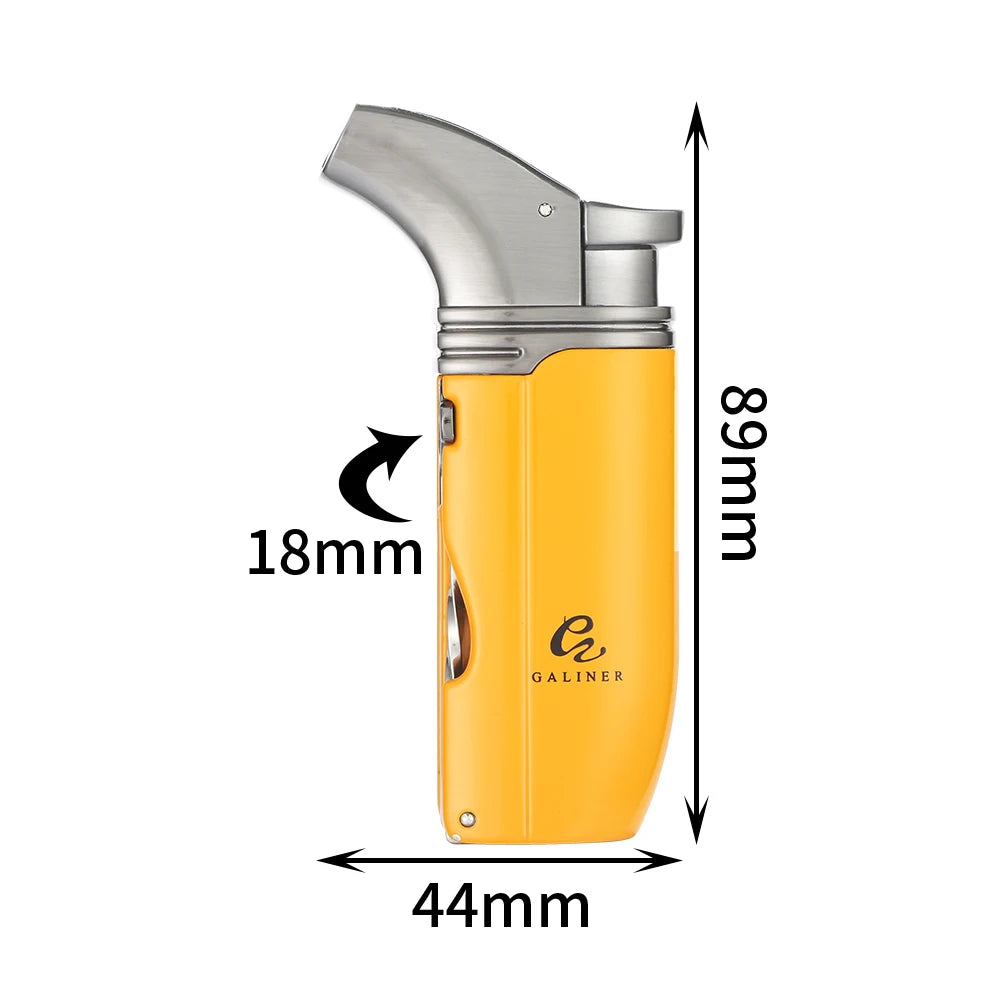 Coffret Cadeau Portable : Briquet Torche Jet avec Coupe-Cigare et Perforateur Intégré