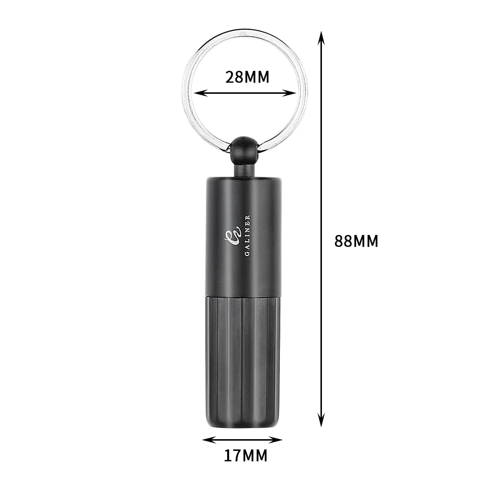 Perforateur de Cigare en Métal Portable : Double Diamètre avec Anneau Porte-Clés