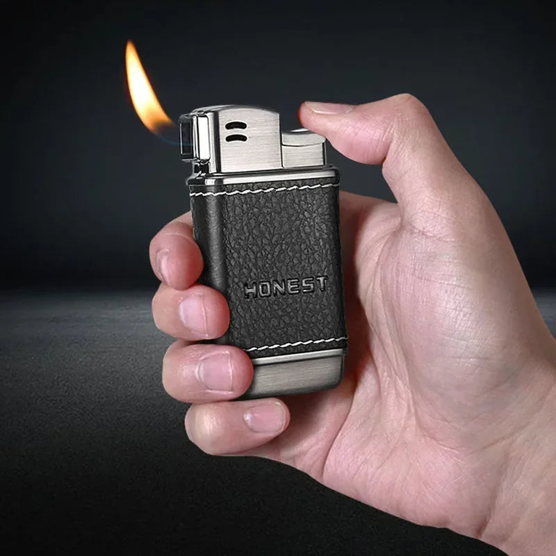 Briquet à Gaz Métal avec Flamme Oblique