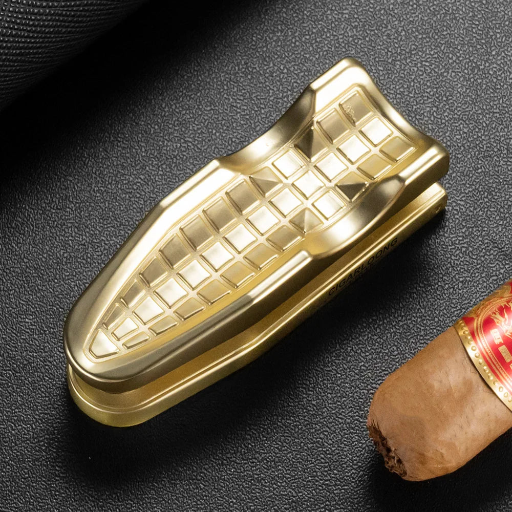 Support de Cigare avec Perforateur : Coffret Cadeau Multifonction en Alliage avec Triple Coupe-Poinçon