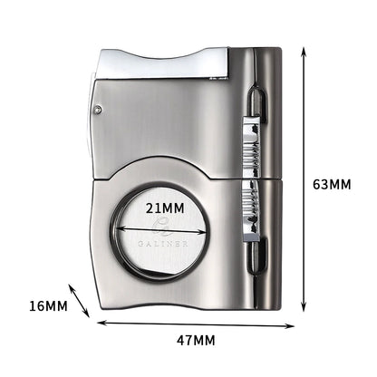 Coupe-Cigare Guillotine en Acier Inoxydable avec Perforateur Intégré : Outil Complet pour Cigares