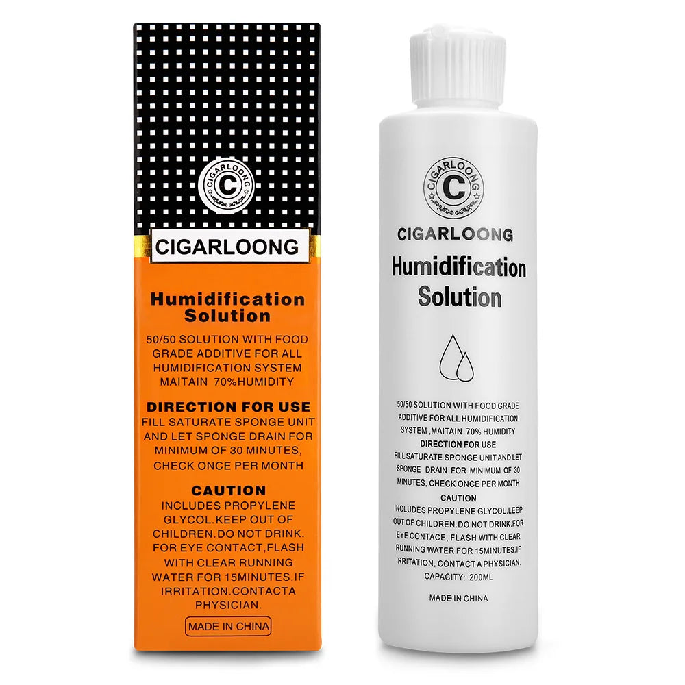 Solution d'Humidification pour Cigares : Liquide de Maintenance 200ML pour une Conservation Parfaite